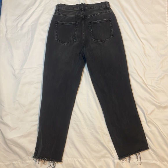 High rise black straight leg ripped jeans PacSun size 25 - Picture 2 of 3
